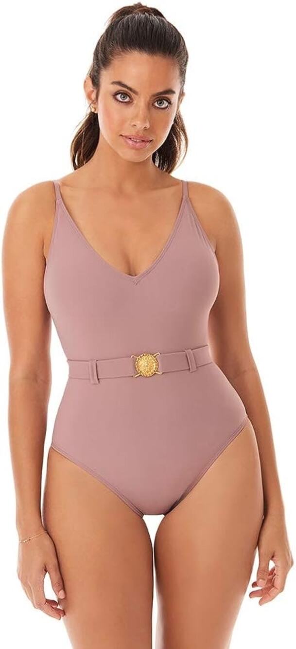 Skinny Dippers Swimsuit Women’s Extra Large NWT Simba belted gold belt beach